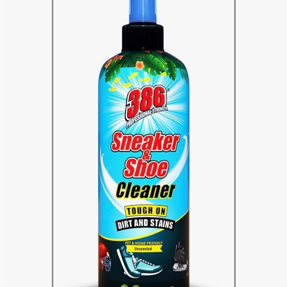 386 Professional Strength Sneaker & Shoes Cleaner - Unscented 16 fl oz Bottle
